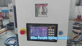 Macchina riscaldante a induzione igbt digitale completa da 80 kW per riscaldatore portatile