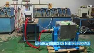 MF-50KW Forno fusorio ad induzione a media frequenza con capacità di 10 kg-30 kg