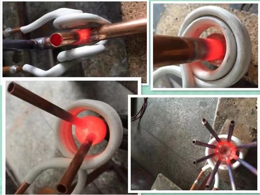 Prezzo buono Saldatrice a induzione in ottone in rame 30-80Khz Macchina per il riscaldamento ad induzione ad alta frequenza in linea