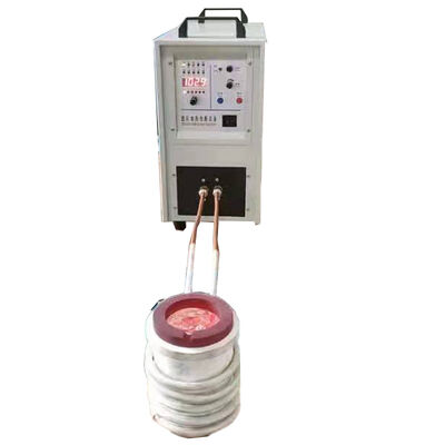 Apparecchiatura per forno di fusione a induzione ad alta frequenza IGBT per la fusione di oro, argento, rame, ecc. con crogiolo in grafite e quarzo (HF-25KW)
