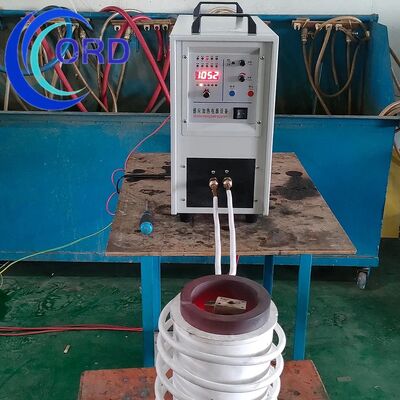 Prezzo buono Macchina per fusione a induzione ad alta frequenza IGBT a prezzo di fabbrica per forno da 8 kg per la fusione di rame, ottone, acciaio, ferro / ghisa, bronzo, ecc. Hf-25kw in linea