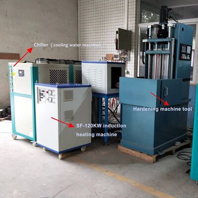 Prezzo buono Macchina per tempra a induzione Ibgt di fabbrica cinese con buon prezzo per rulli in acciaio, piastre, cuscinetti (SF-120KW) in linea