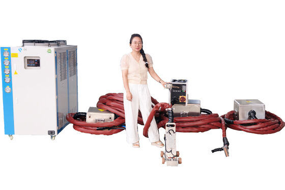Prezzo buono Macchina per riscaldamento a induzione IGBT da 50 kW con raffreddamento ad acqua per sistema di raddrizzamento dei metalli industriale in linea