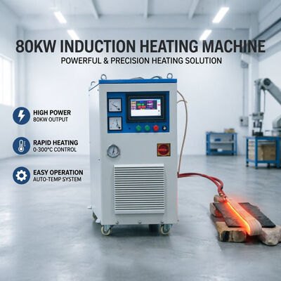 Prezzo buono 80KW Induction Heating Machine with Water Cooling System and 20KHZ-50KHZ Frequency for Bearing Gear Coupling Ring Parts in linea
